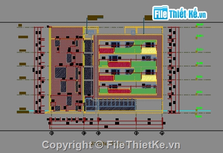 Bản vẽ cad trường mầm non,Bản vẽ trường mầm non (full),file cad trường mầm non,autocad trường mầm non,trường mầm non 75x40m